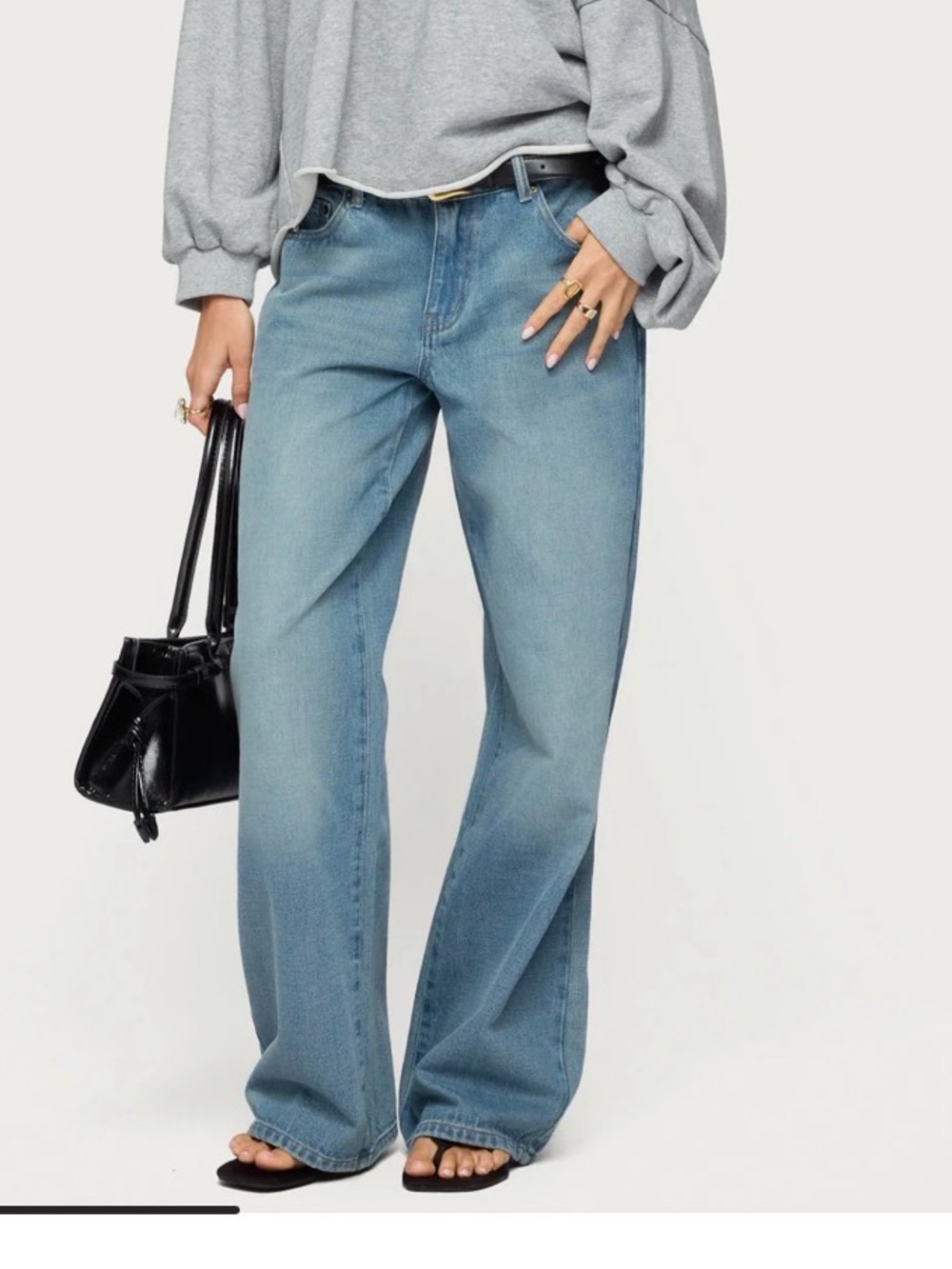 Raelynn Washed Low Rise Baggy